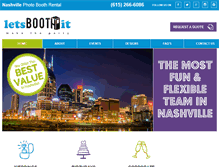 Tablet Screenshot of photoboothrentalnashville.com